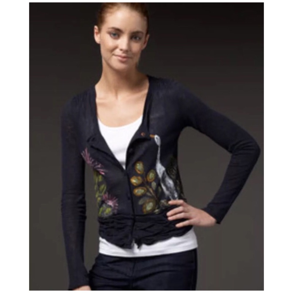 ❌SOLD❌ Anthropologie Leifsdottir Handpainted Cardi